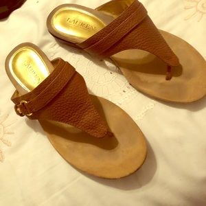 ❌SOLD❌Ralph Lauren leather thong sandals🔥
